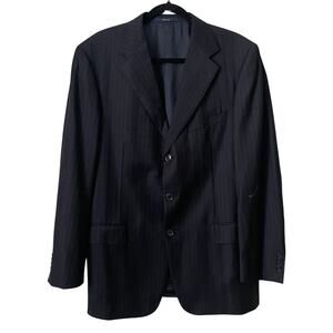 Ermenegildo Zegna Blazer Mens IT‎ 52 US 42 Trofeo 100% Wool Pinstripe Sport Coat